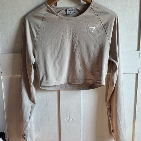 Gymshark Tops - Gymshark Cropped Long Sleeve Workout Shirt